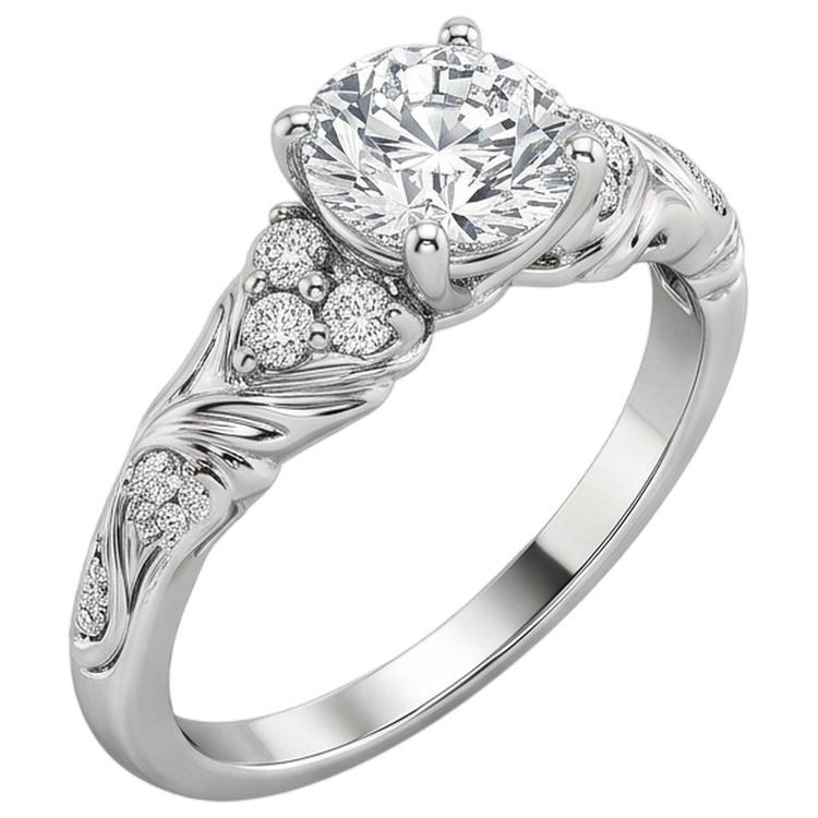 Bague Diamant Naturel 1.85 Carats