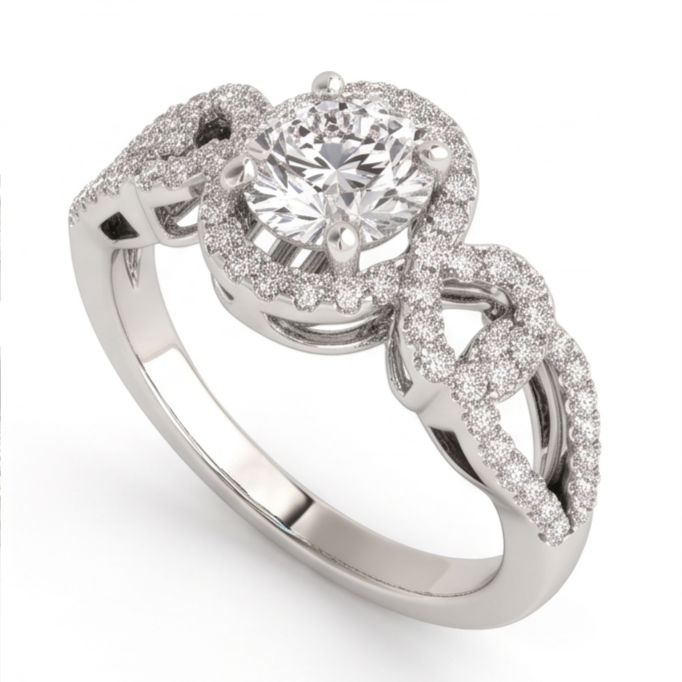 Bague Diamant Naturel 1 Carats