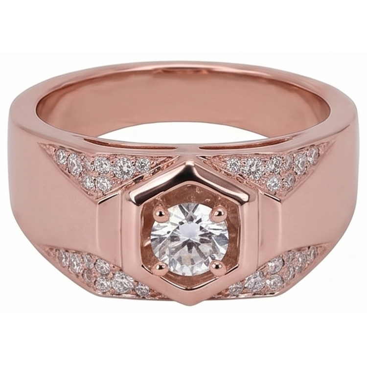 Bague Diamant Naturel 14 Carats