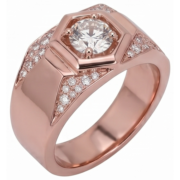 Bague Diamant Naturel 14 Carats