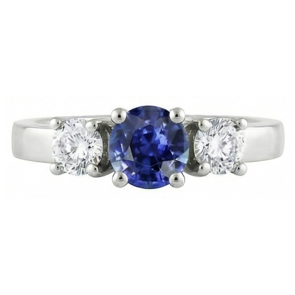 naturel round diamant 14carats bague angle de côté