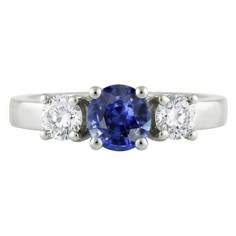 naturel round diamant 14carats bague angle de côté