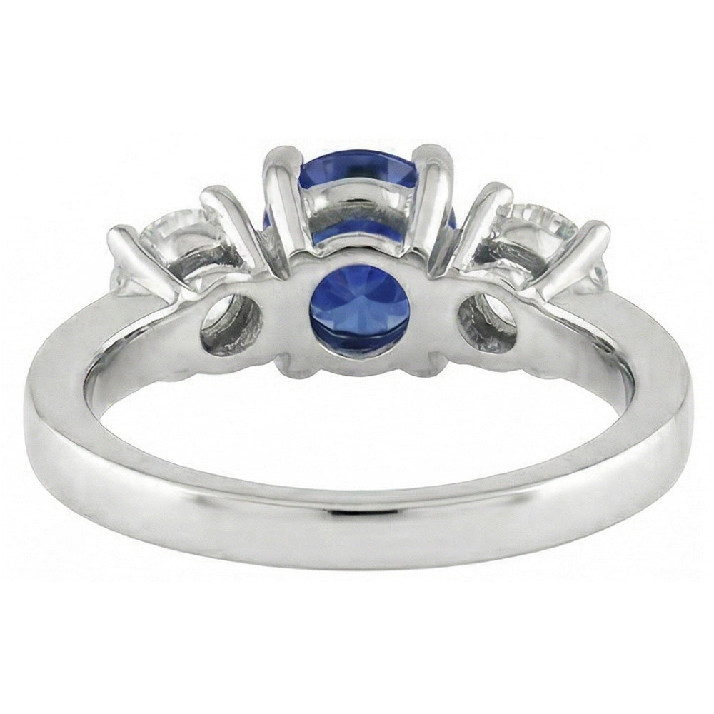 naturel round diamant 14carats bague vue de profil