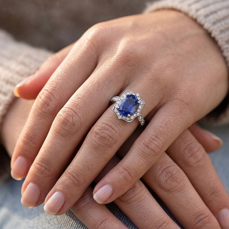 Bague Diamant Naturel 14 Carats
