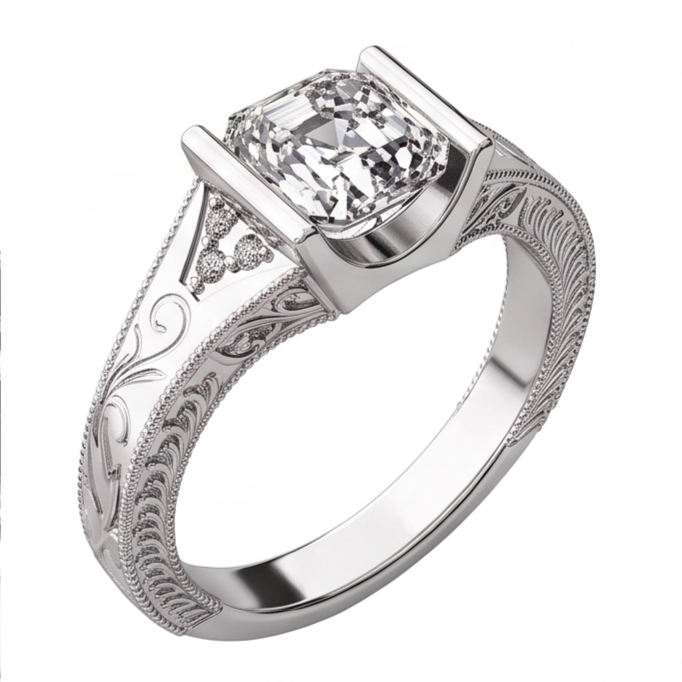 Bague Diamant Naturel 2.00 Carats