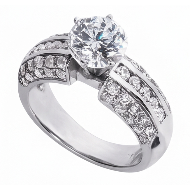Bague Diamant Naturel 2.25 Carats
