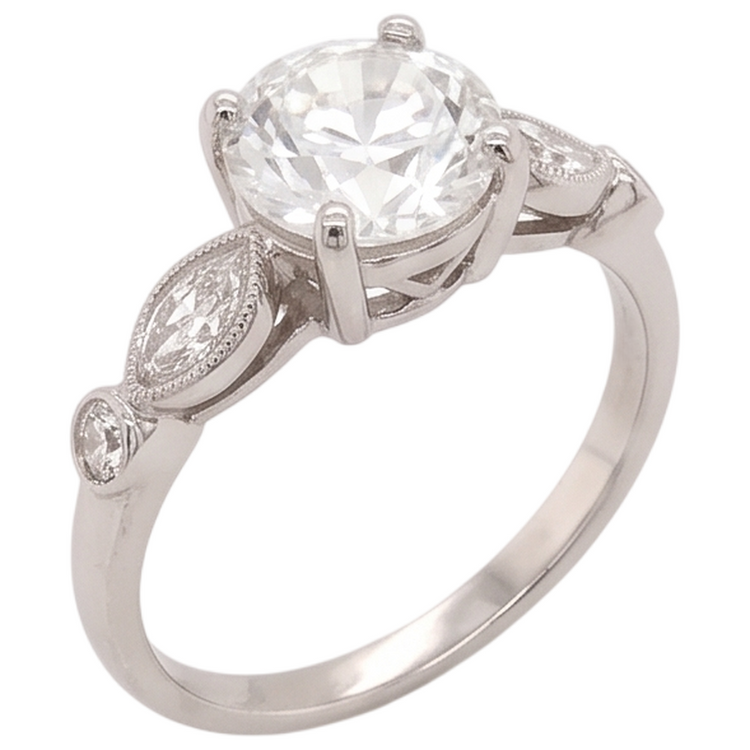 Bague Diamant Naturel 2.25 Carats