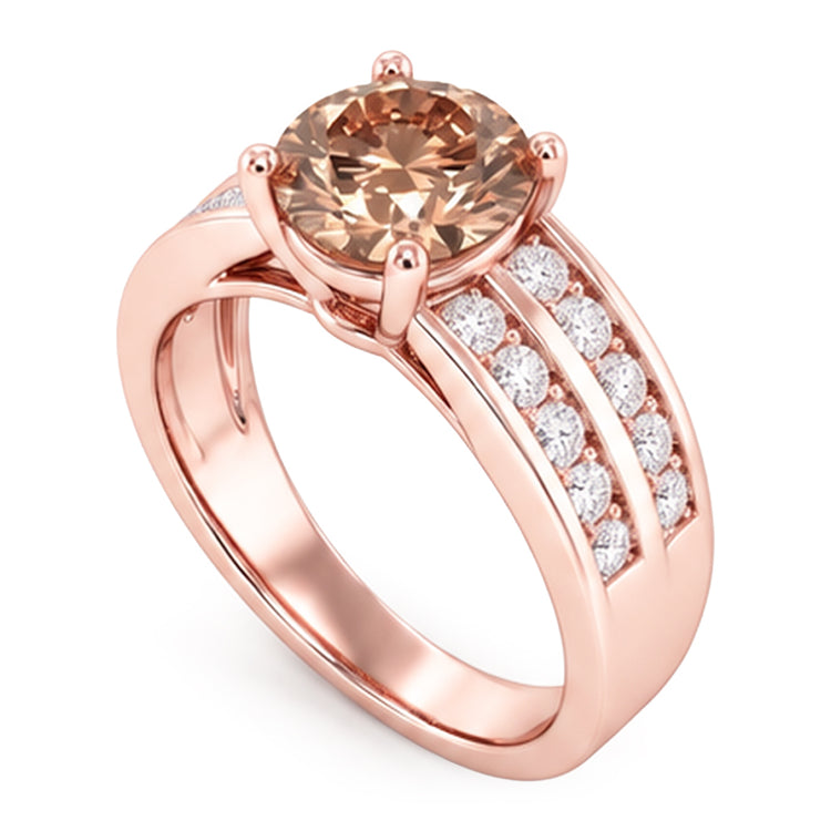 Bague Diamant Naturel 2.5 Carats