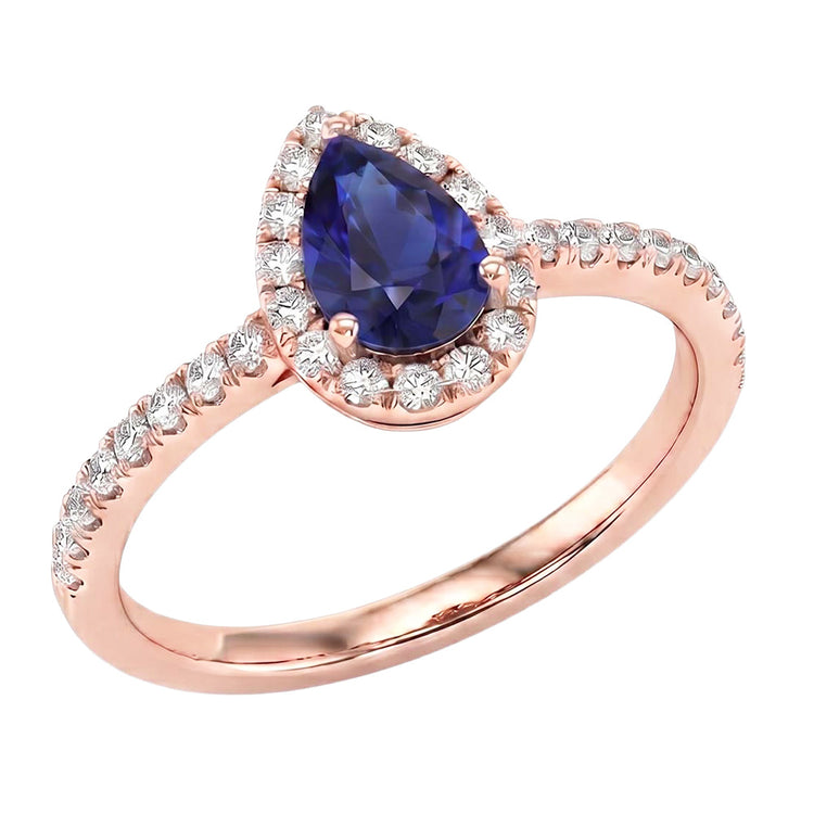 Bague Diamant Naturel 2.50 Carats - Or Rose 14K