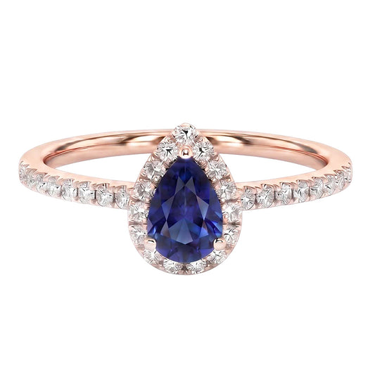 Bague Diamant Naturel 2.50 Carats - Or Rose 14K