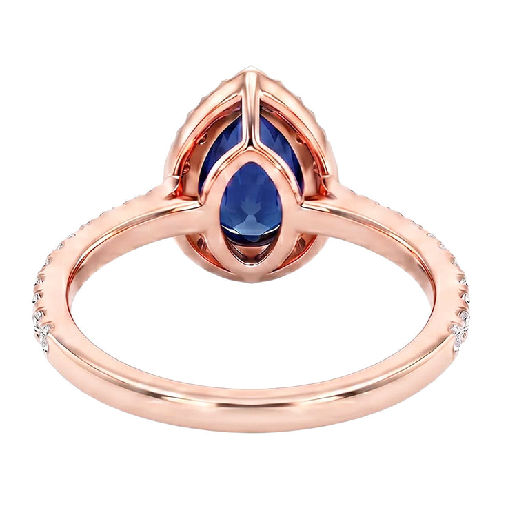 Bague Diamant Naturel 2.50 Carats - Or Rose 14K