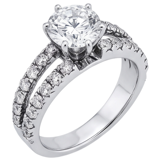 Bague Diamant Naturel 2.50 Carats