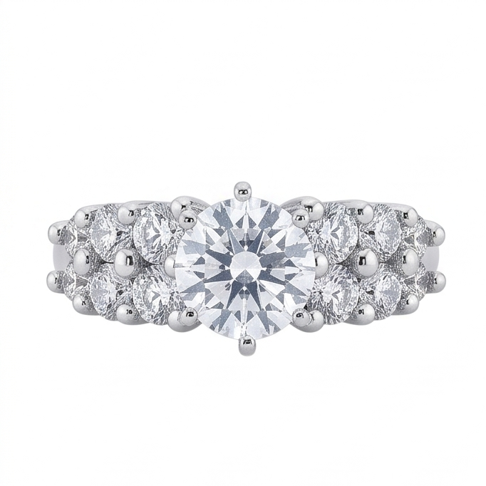 Bague Diamant Naturel 2.50 Carats