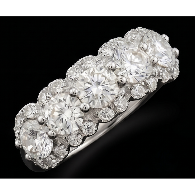 Bague Diamant Naturel 2.50 Carats