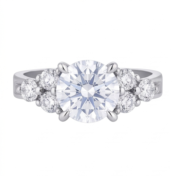 Bague Diamant Naturel 2.60 Carats