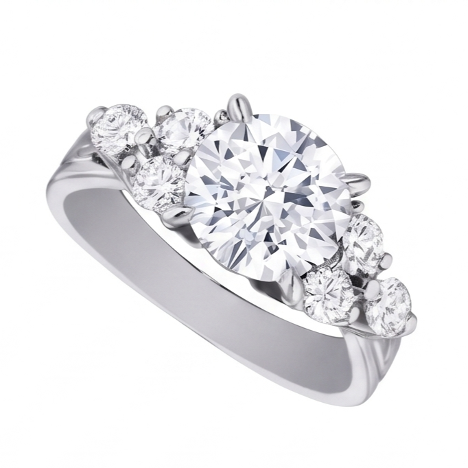 Bague Diamant Naturel 2.60 Carats