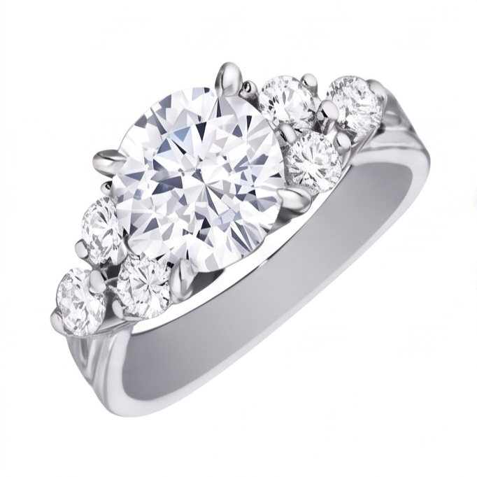 Bague Diamant Naturel 2.60 Carats