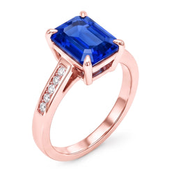 Bague Diamant Naturel 2.75 Carats - Or Rose 14K