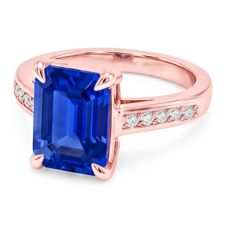 Bague Diamant Naturel 2.75 Carats - Or Rose 14K
