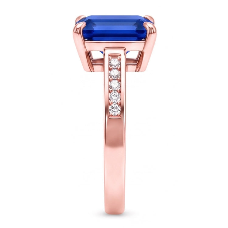 Bague Diamant Naturel 2.75 Carats - Or Rose 14K