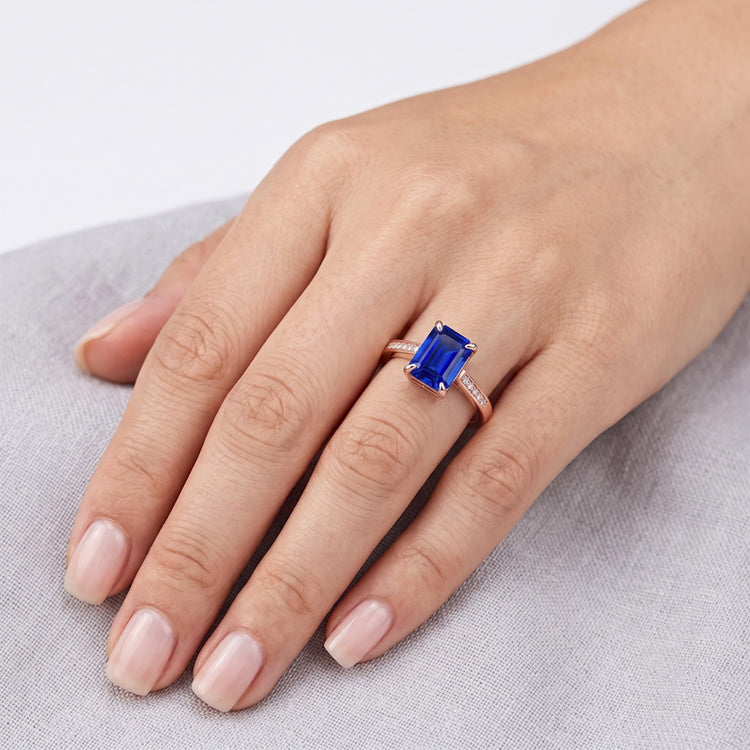 Bague Diamant Naturel 2.75 Carats - Or Rose 14K