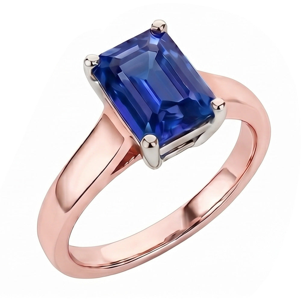 Bague Diamant Naturel 2 Carats - Or Rose 14K