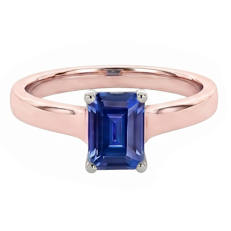 Bague Diamant Naturel 2 Carats - Or Rose 14K