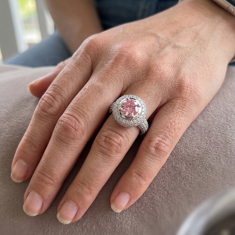 Bague Diamant Naturel 3.21 Carats