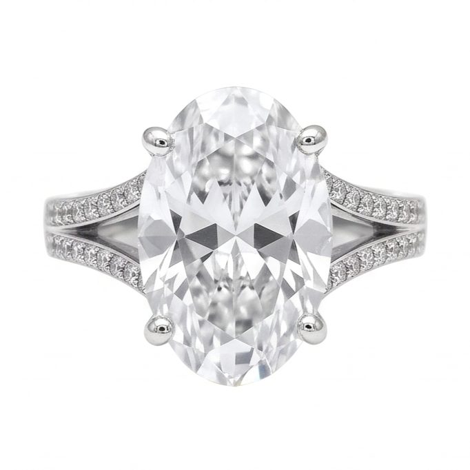 Bague Diamant Naturel 3.40 Carats