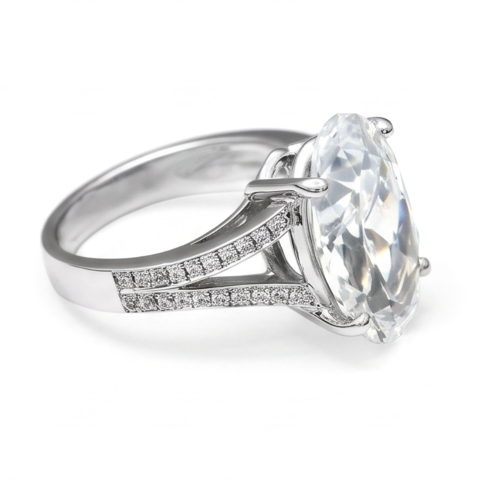 Bague Diamant Naturel 3.40 Carats