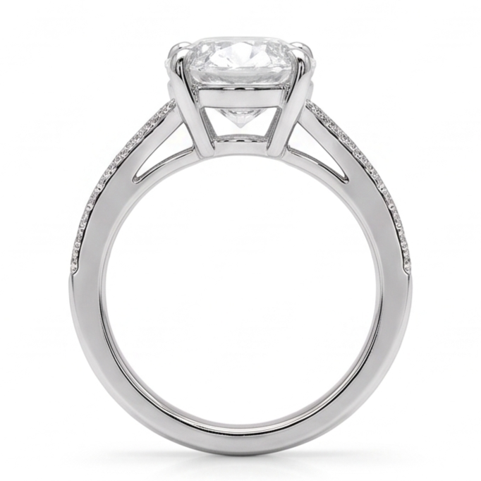 Bague Diamant Naturel 3.40 Carats