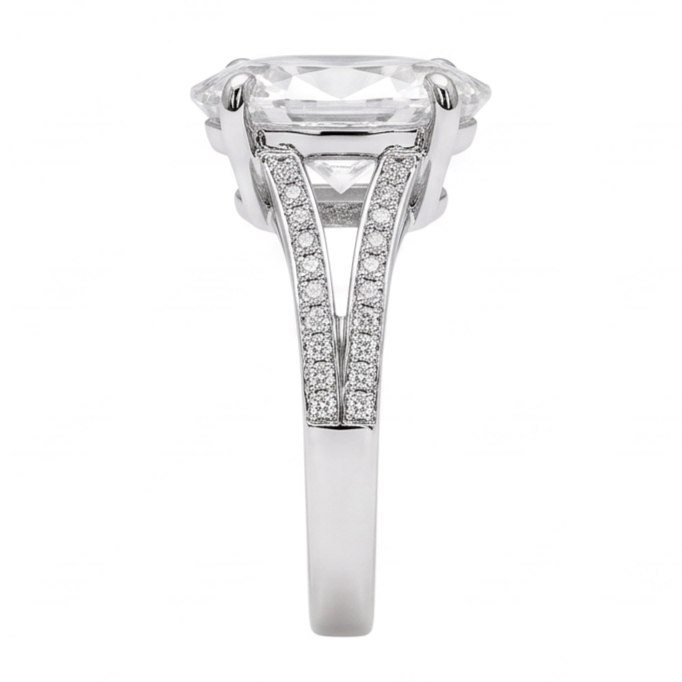 Bague Diamant Naturel 3.40 Carats