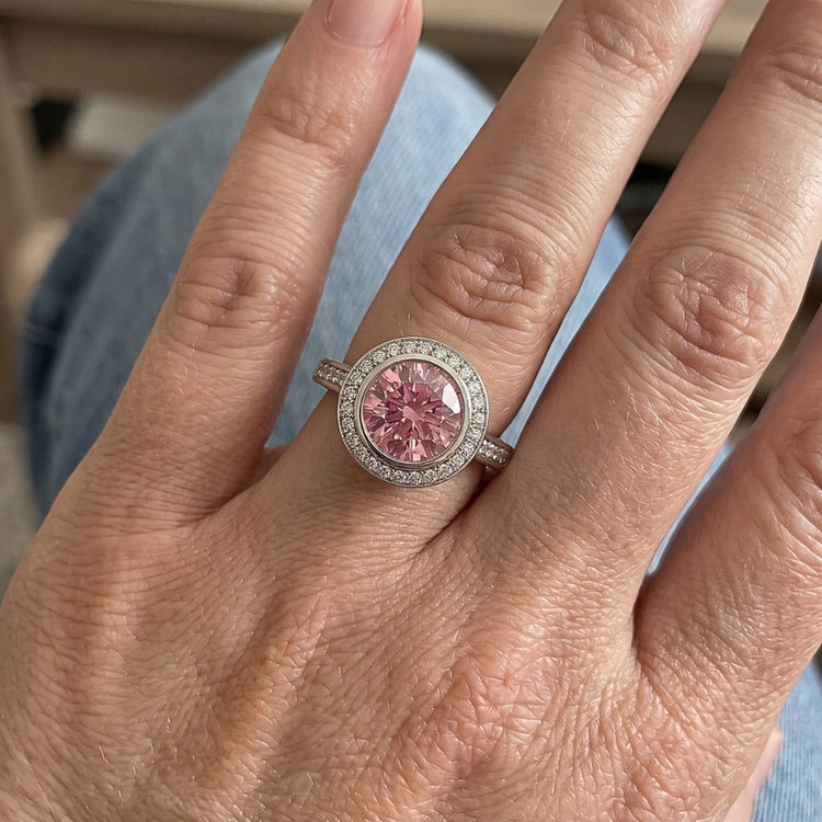 Bague Diamant Naturel 3.40 Carats