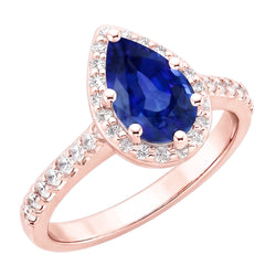 Bague Diamant Naturel 3.50 Carats - Or Rose 14K