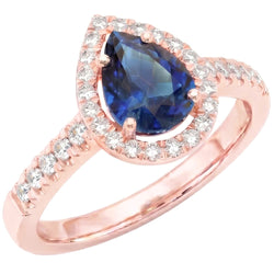 Bague Diamant Naturel 3.50 Carats - Or Rose 14K