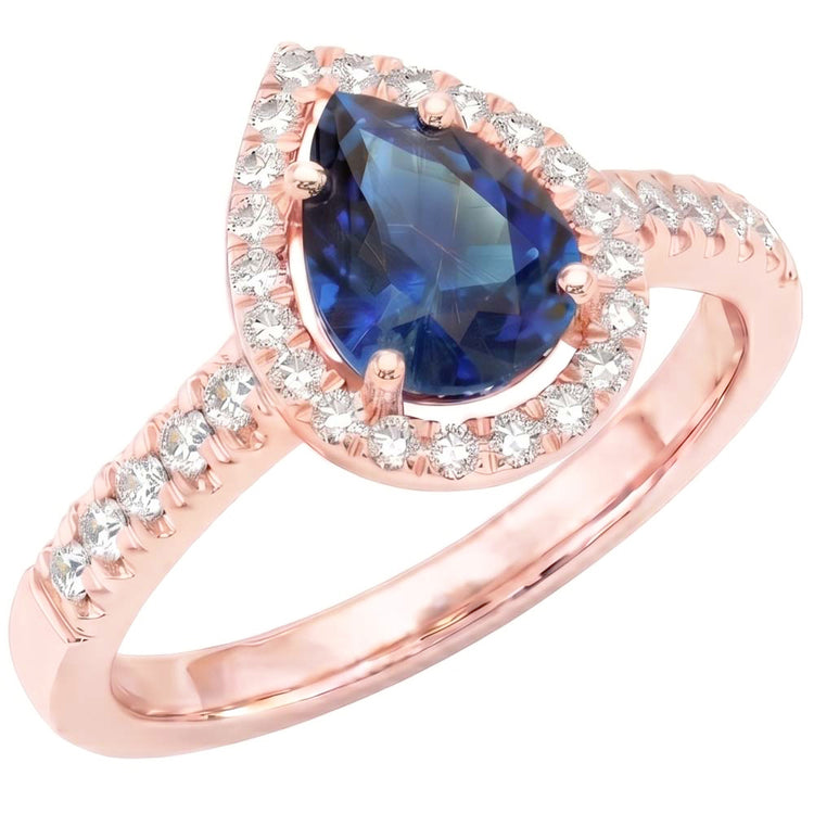 Bague Diamant Naturel 3.50 Carats - Or Rose 14K