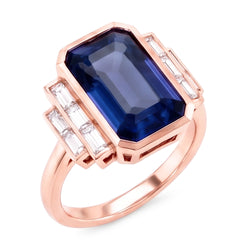 Bague Diamant Naturel 3.50 Carats - Or Rose 14K