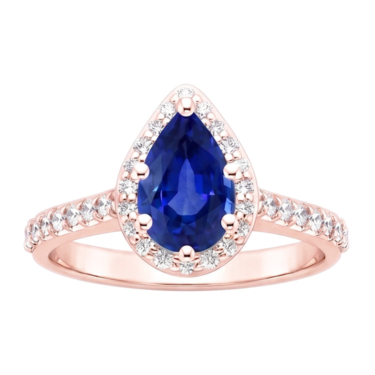 Bague Diamant Naturel 3.50 Carats - Or Rose 14K