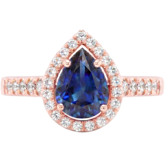 Bague Diamant Naturel 3.50 Carats - Or Rose 14K