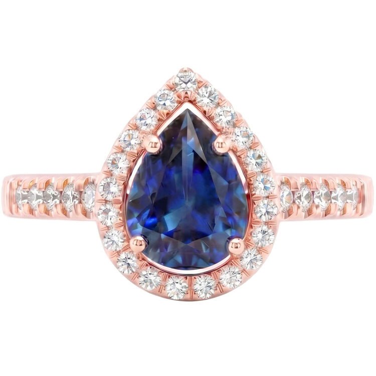 Bague Diamant Naturel 3.50 Carats - Or Rose 14K