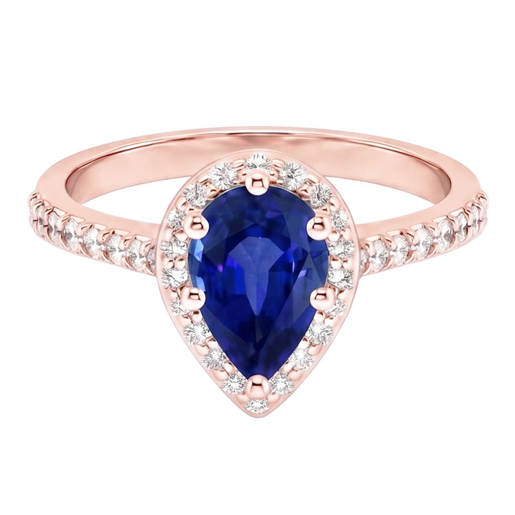 Bague Diamant Naturel 3.50 Carats - Or Rose 14K