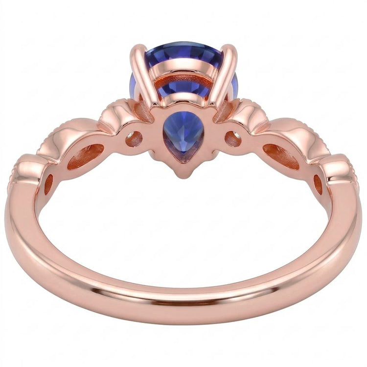 Bague Diamant Naturel 3.50 Carats - Or Rose 14K