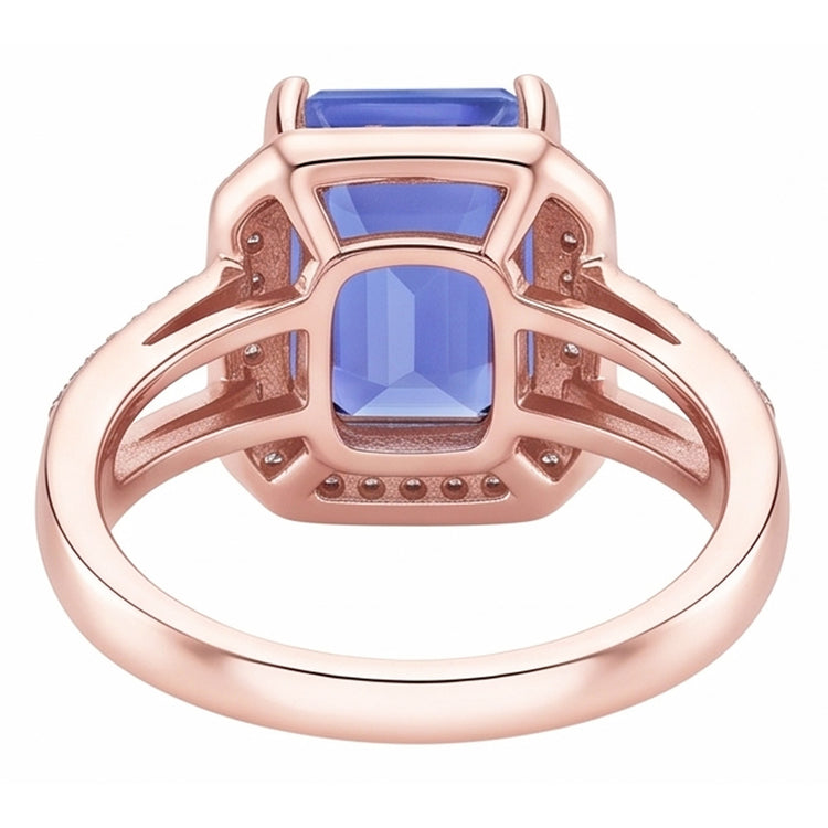 Bague Diamant Naturel 3.50 Carats - Or Rose 14K