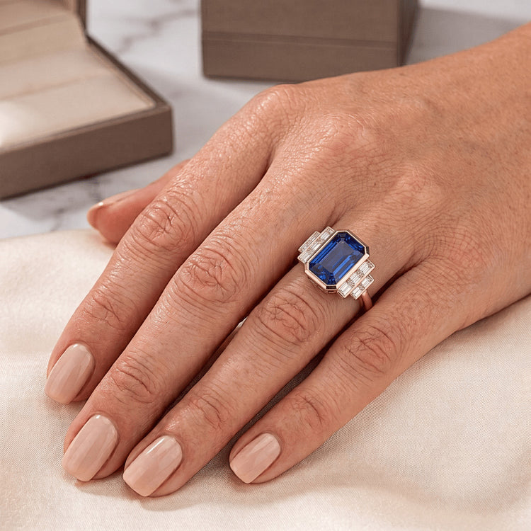 Bague Diamant Naturel 3.50 Carats - Or Rose 14K