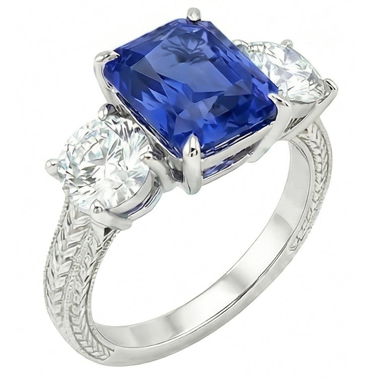 Bague Diamant Naturel 3.50 Carats