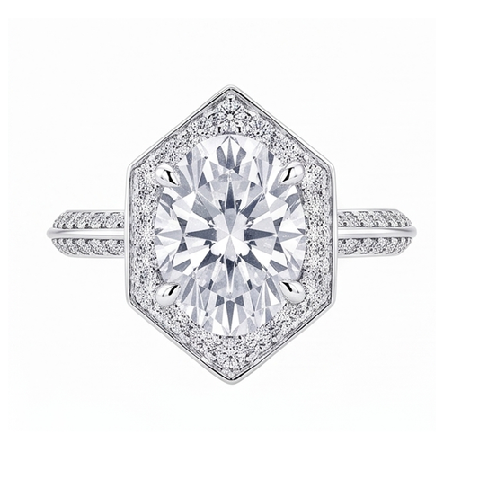 Bague Diamant Naturel 3.50 Carats