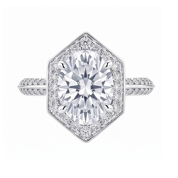 Bague Diamant Naturel 3.50 Carats