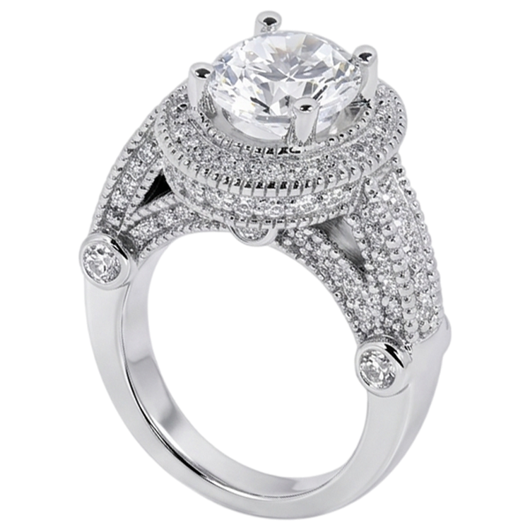 Bague Diamant Naturel 3.50 Carats