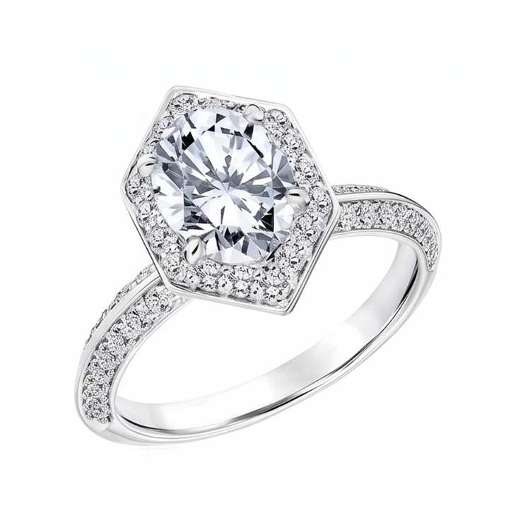 Bague Diamant Naturel 3.50 Carats