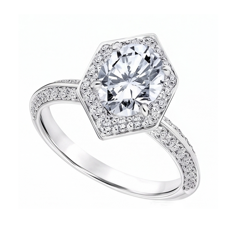 Bague Diamant Naturel 3.50 Carats
